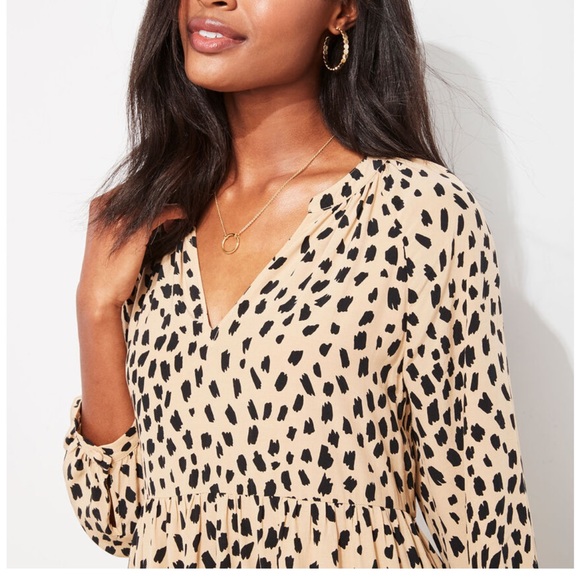 [Vineyard Vines] Leopard Tiered Dress- Size XXS - Picture 2 of 10